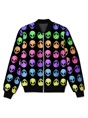 Alien Pattern Bomber Jacket