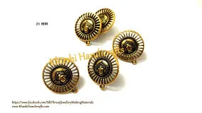 Antique Gold Durga Designer studs -ST70