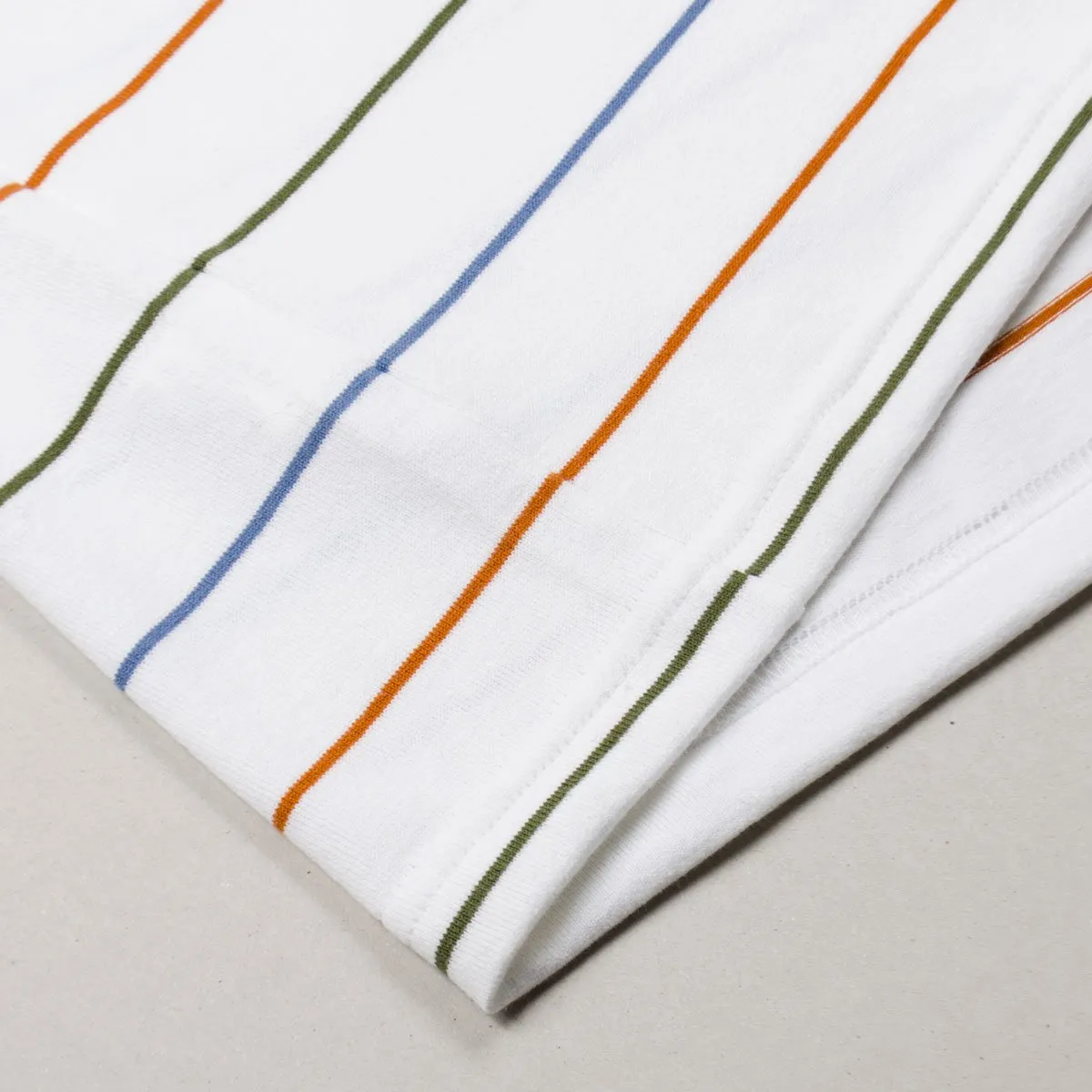 Arpenteur - Match Cotton Jersey - Blue / Olive / Orange Stripes