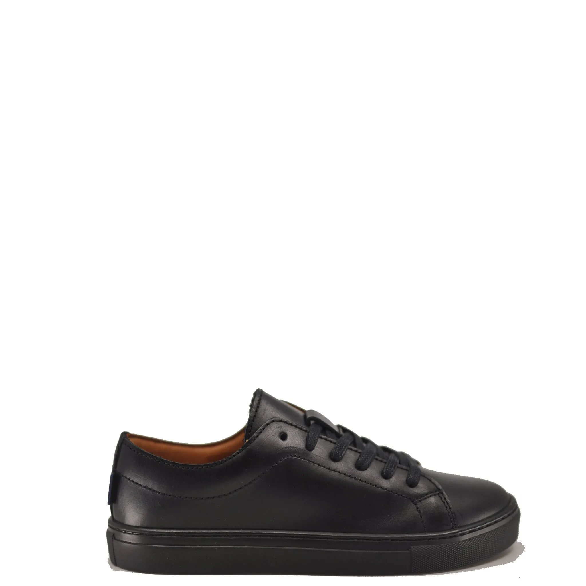 Atlanta Mocassin Black Leather Sneaker