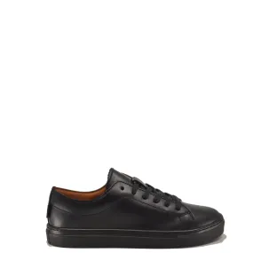 Atlanta Mocassin Black Leather Sneaker