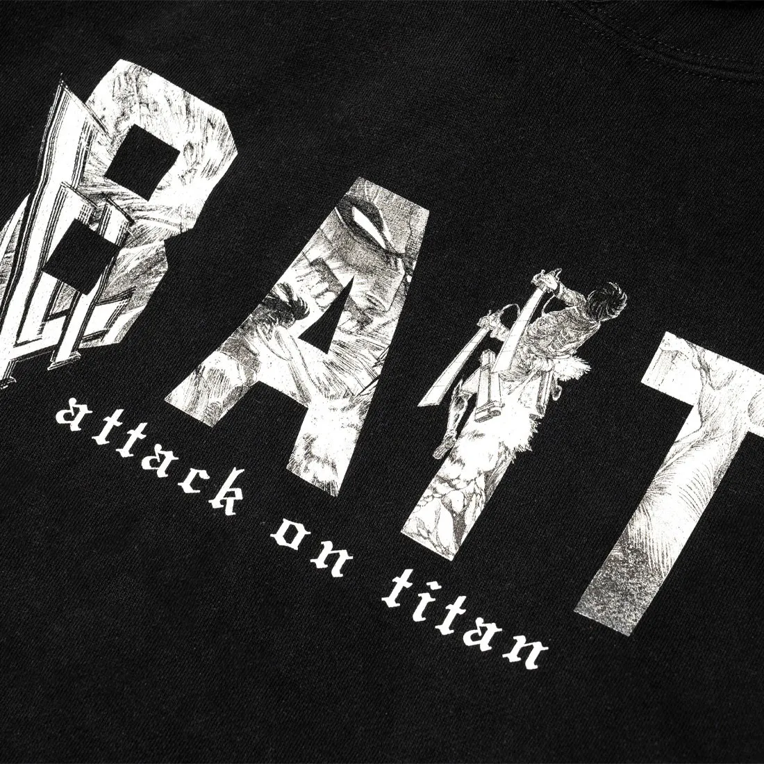 BAIT x Attack On Titan Men BAIT Logo Hoody (black)