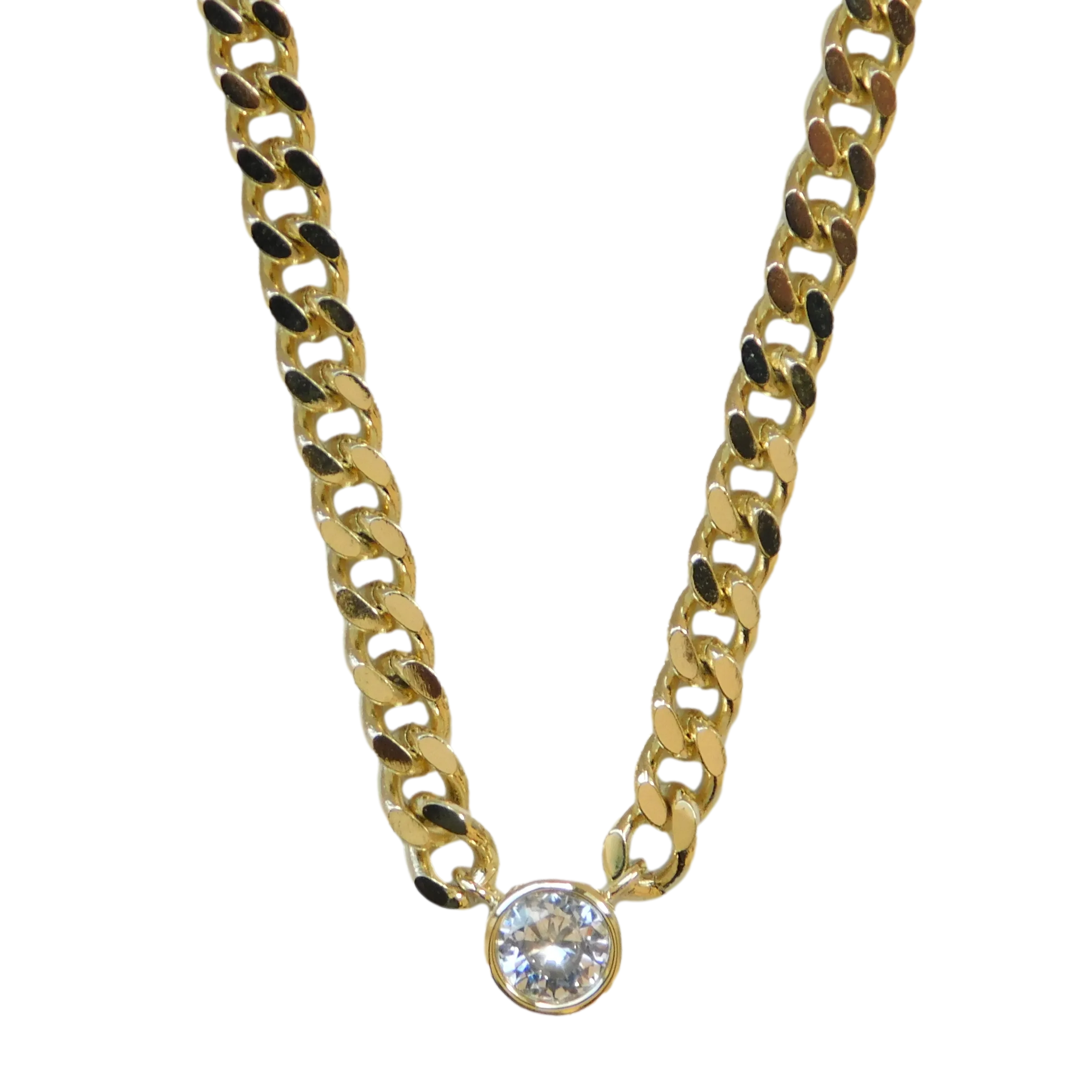 Bezel Chain Necklace