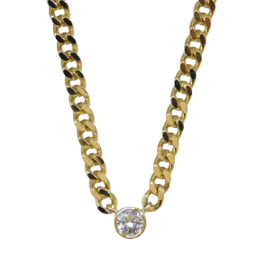 Bezel Chain Necklace