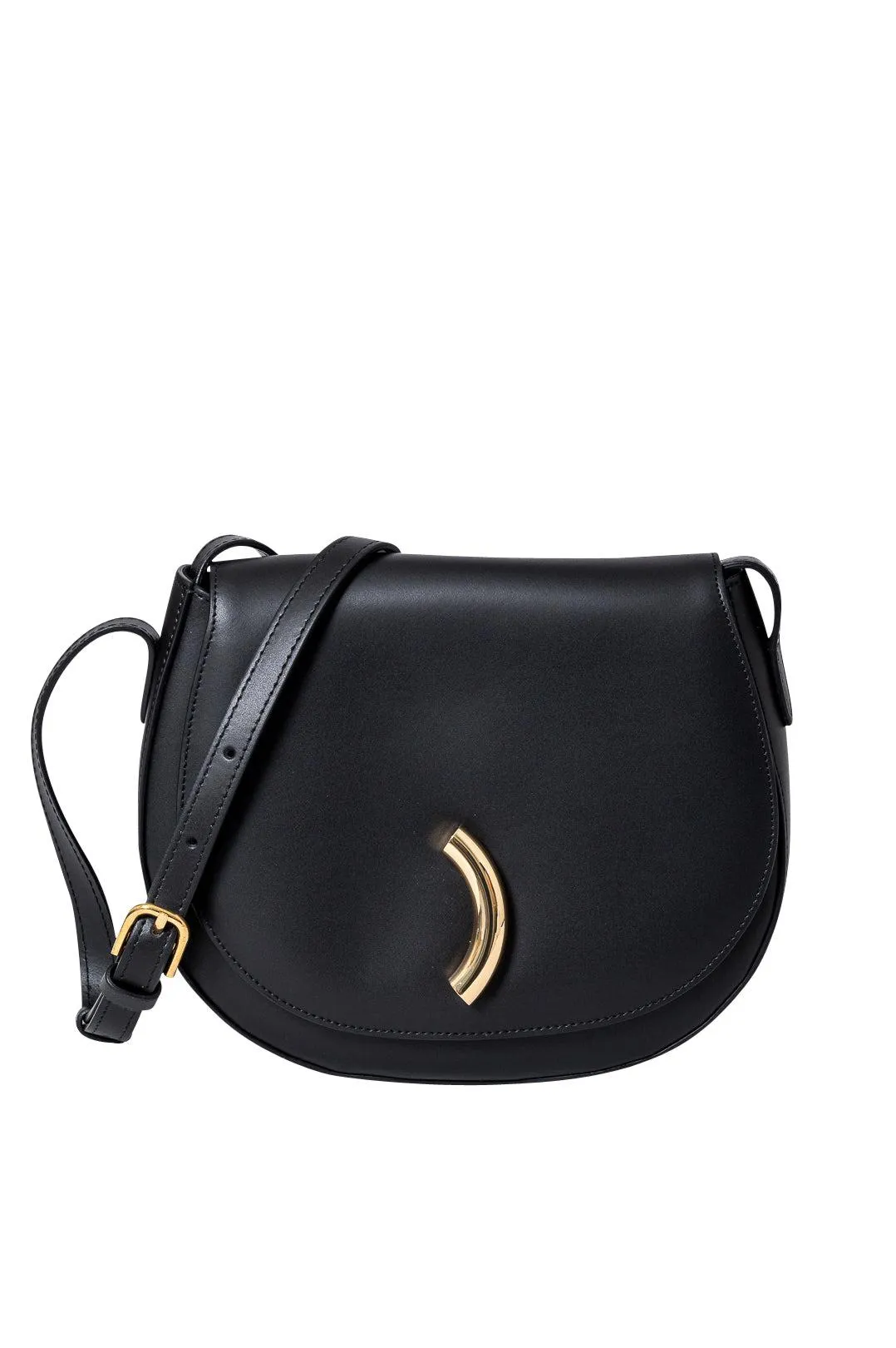 Black Maccheroni Saddle Bag