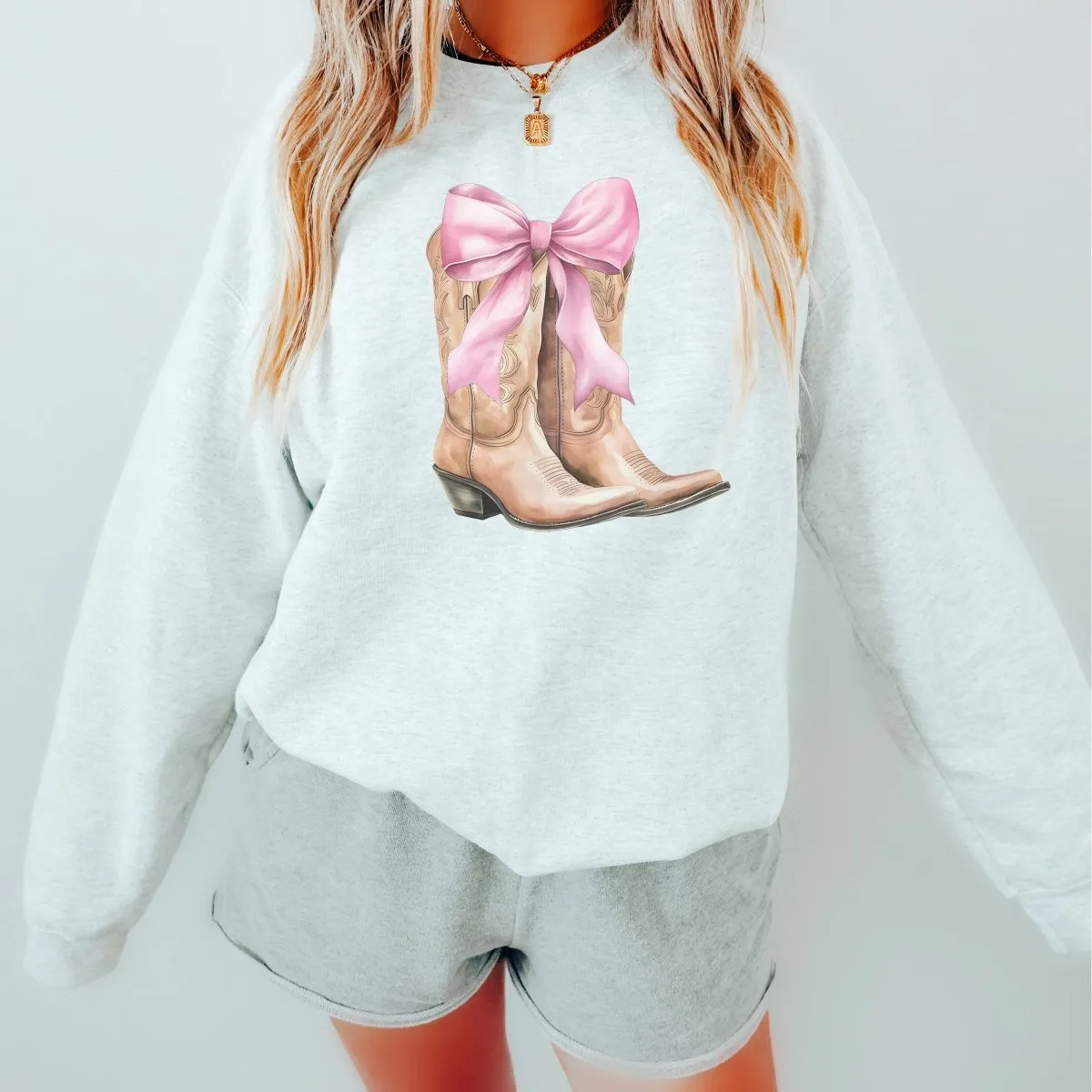 Boots and Bows Wholesale Crew Sweatshirt