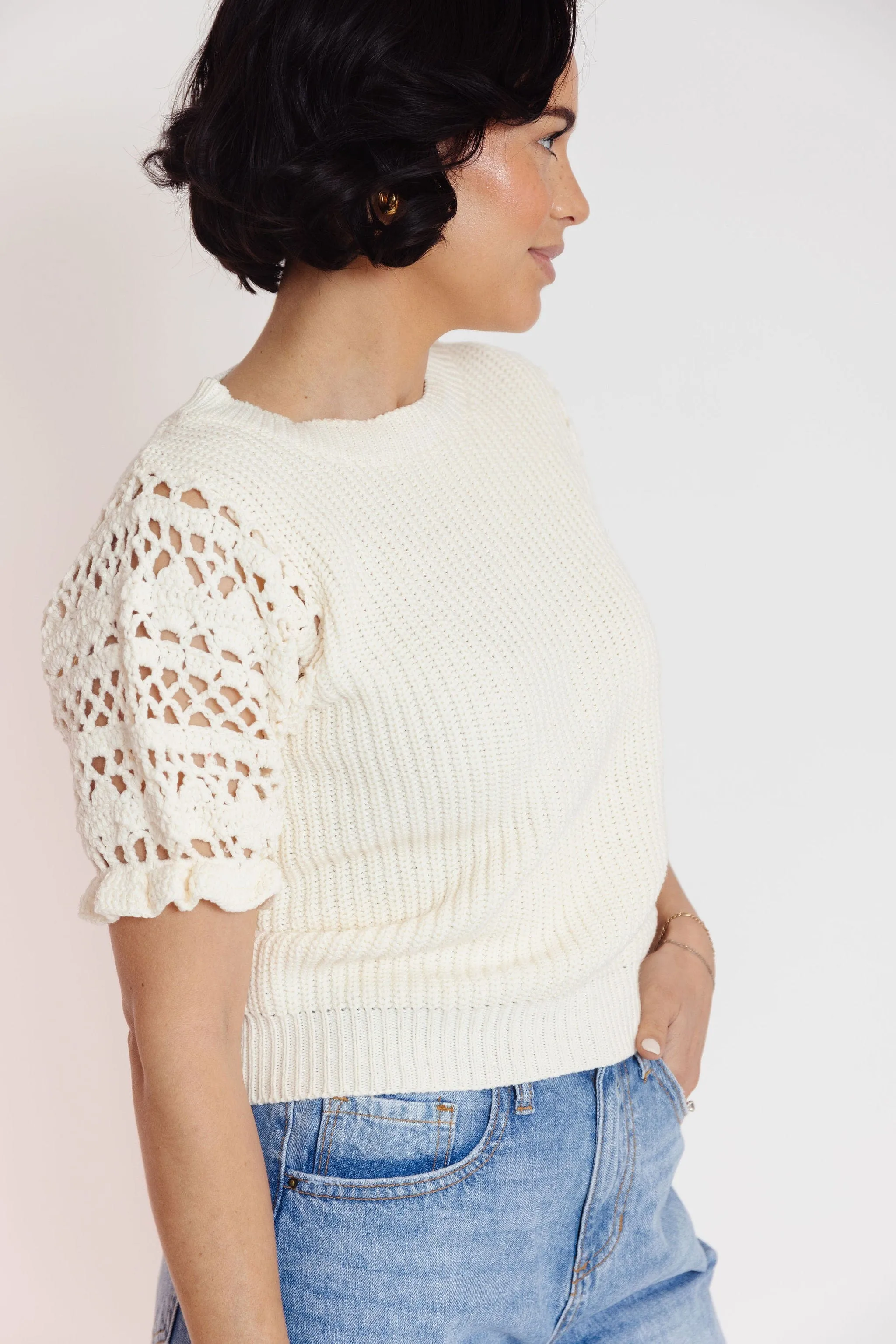 Brynne Sweater in Ivory