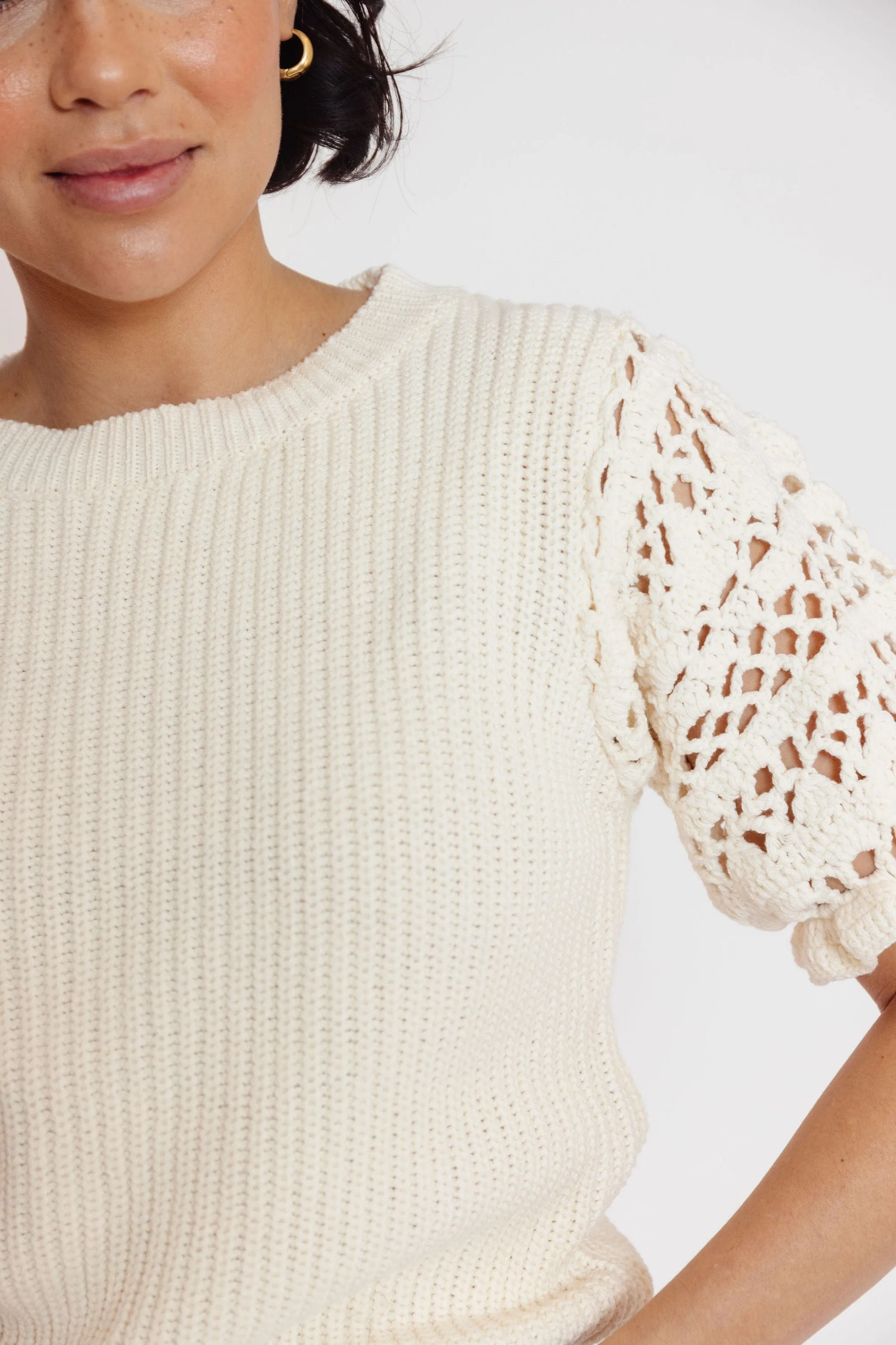 Brynne Sweater in Ivory