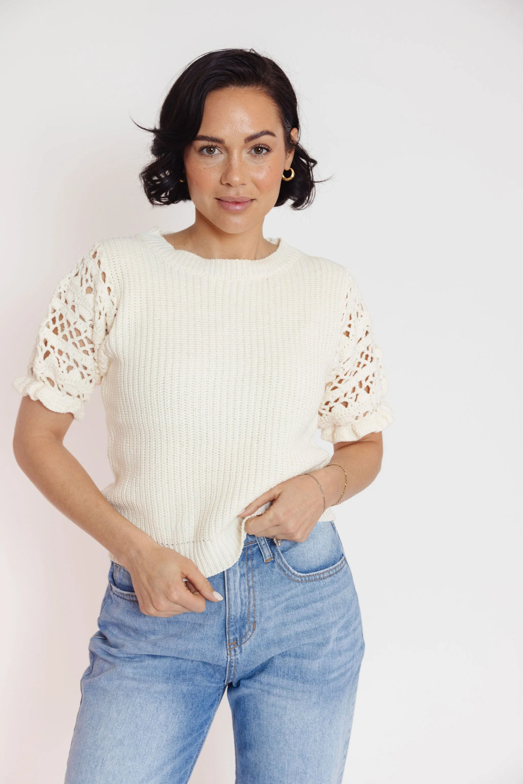 Brynne Sweater in Ivory