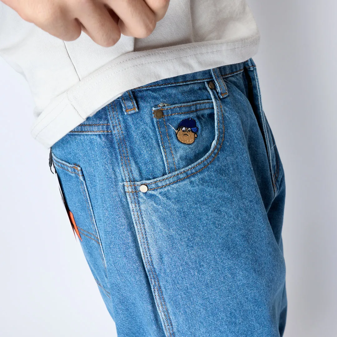 Butter Goods - Baggy Denim Jeans (Washed Indigo)