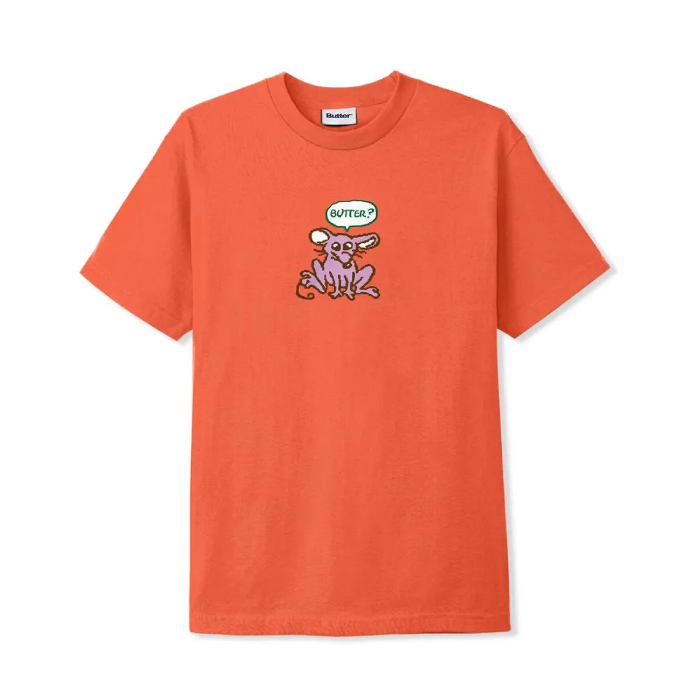 Butter Goods Rodent T-Shirt Coral