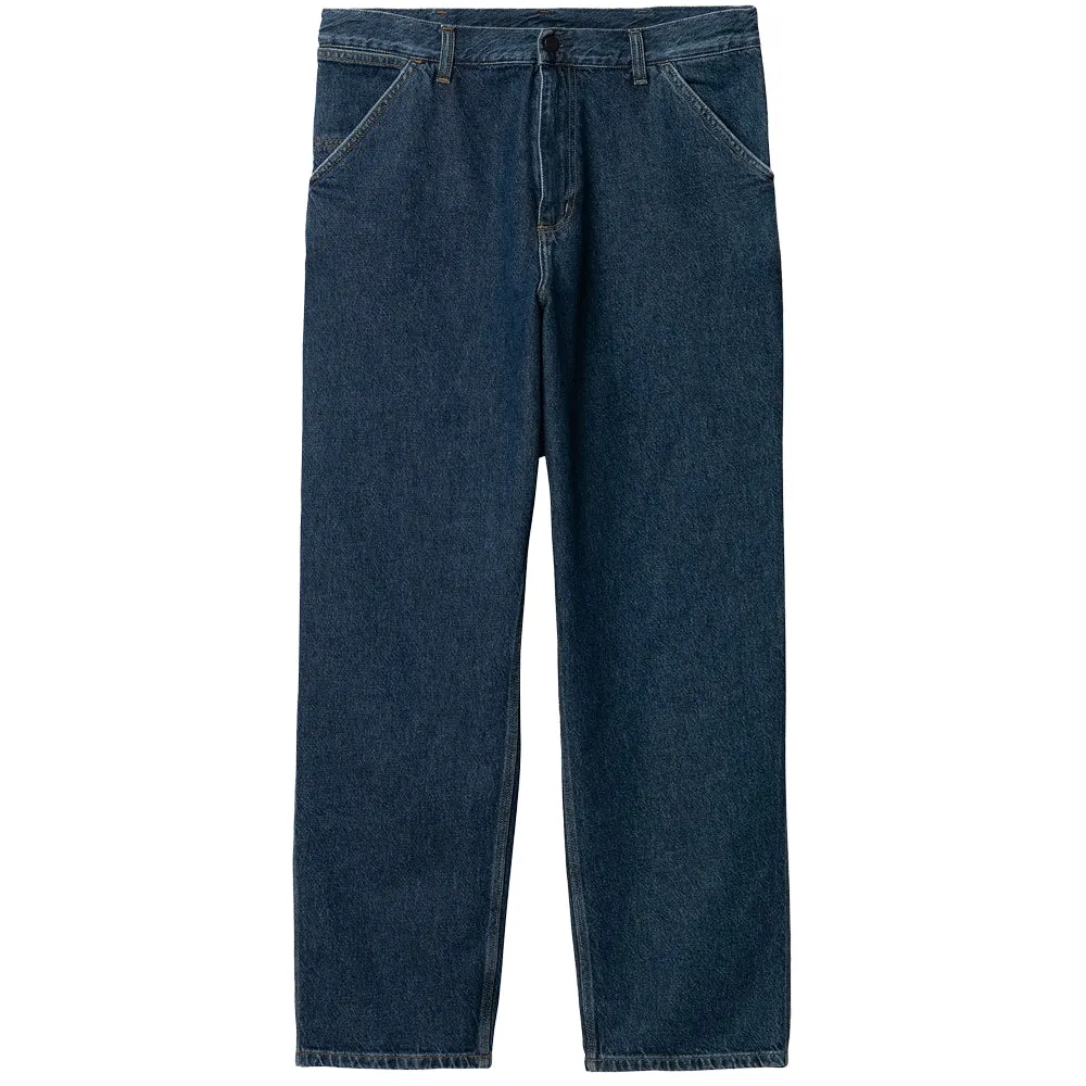 CARHARTT WIP SINGLE KNEE PANT // BLUE (STONE WASHED) L32