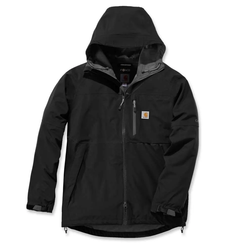 Carhartt 104245 Force Hooded Jacket - Black