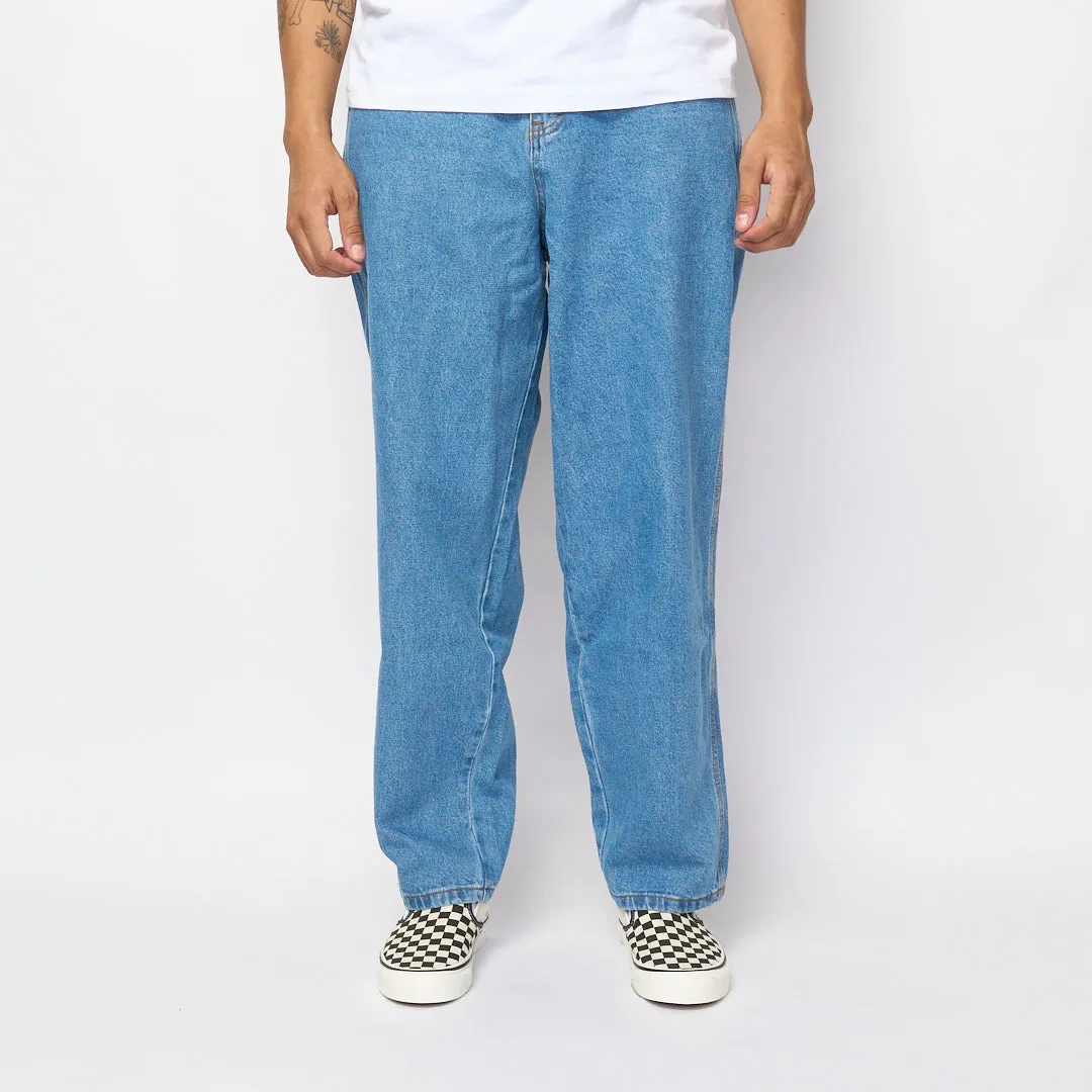 Cash Only - Logo Baggy Denim Jeans (Washed Indigo)