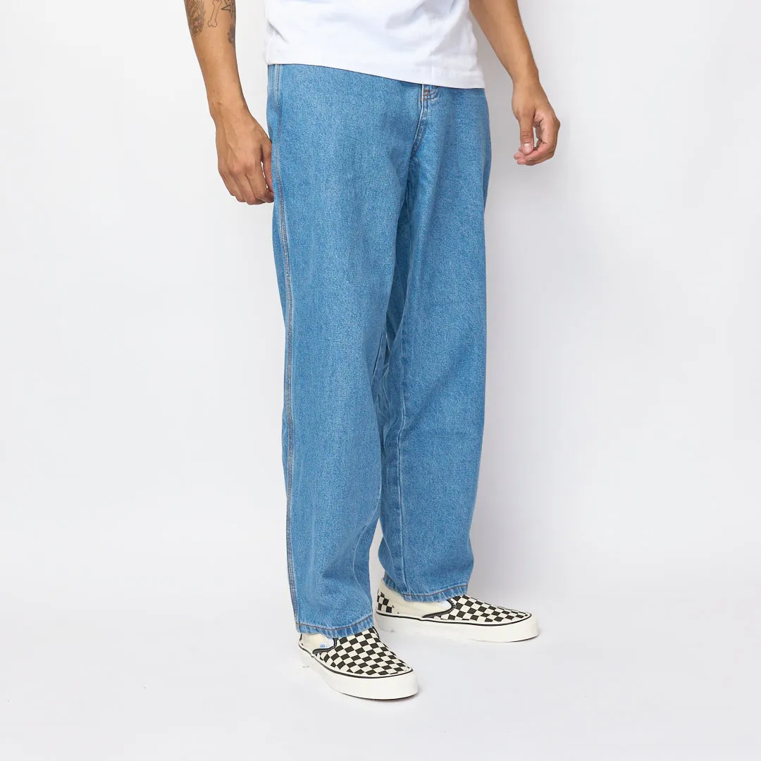 Cash Only - Logo Baggy Denim Jeans (Washed Indigo)