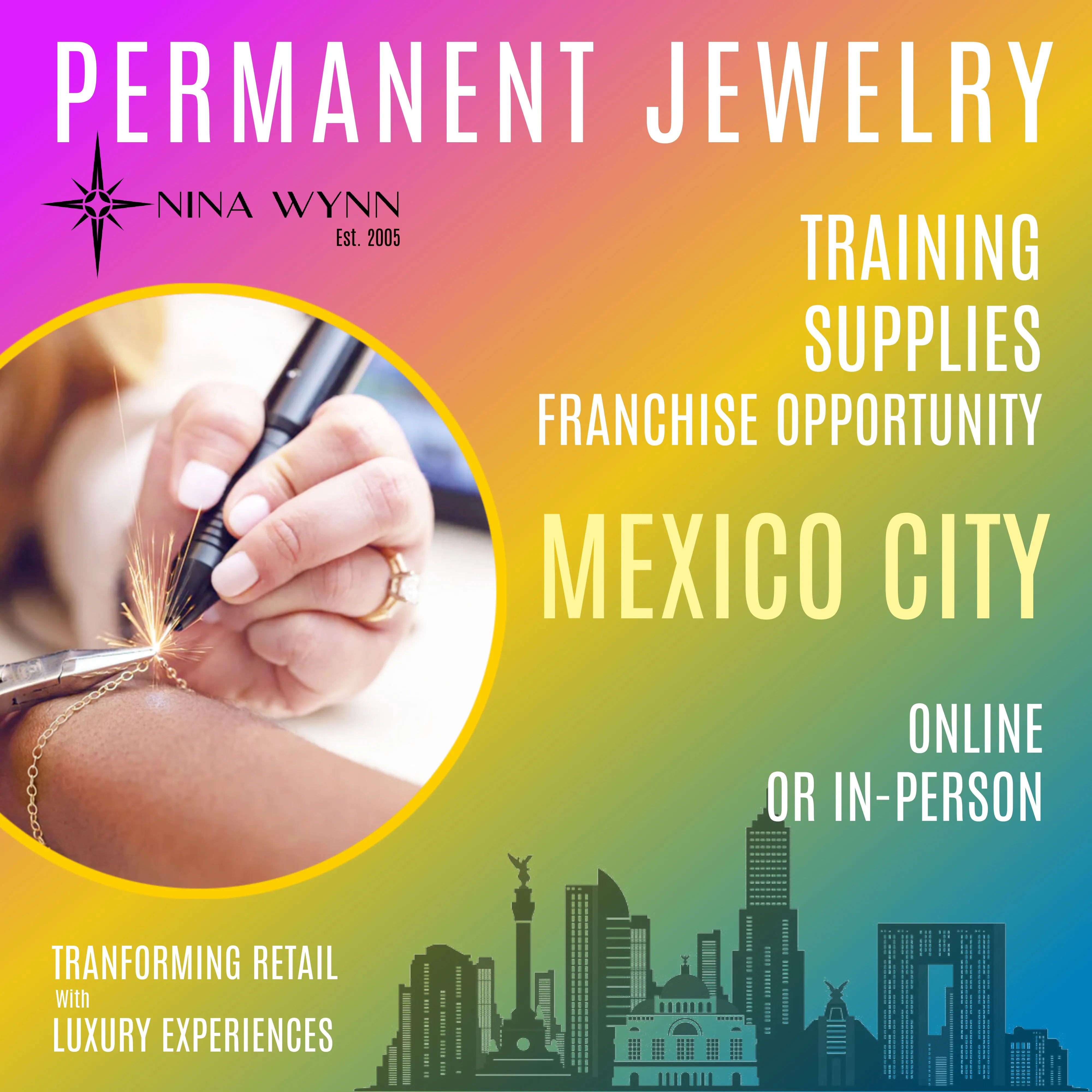 Certified In-Person Permanent Jewelry Training Mexico City