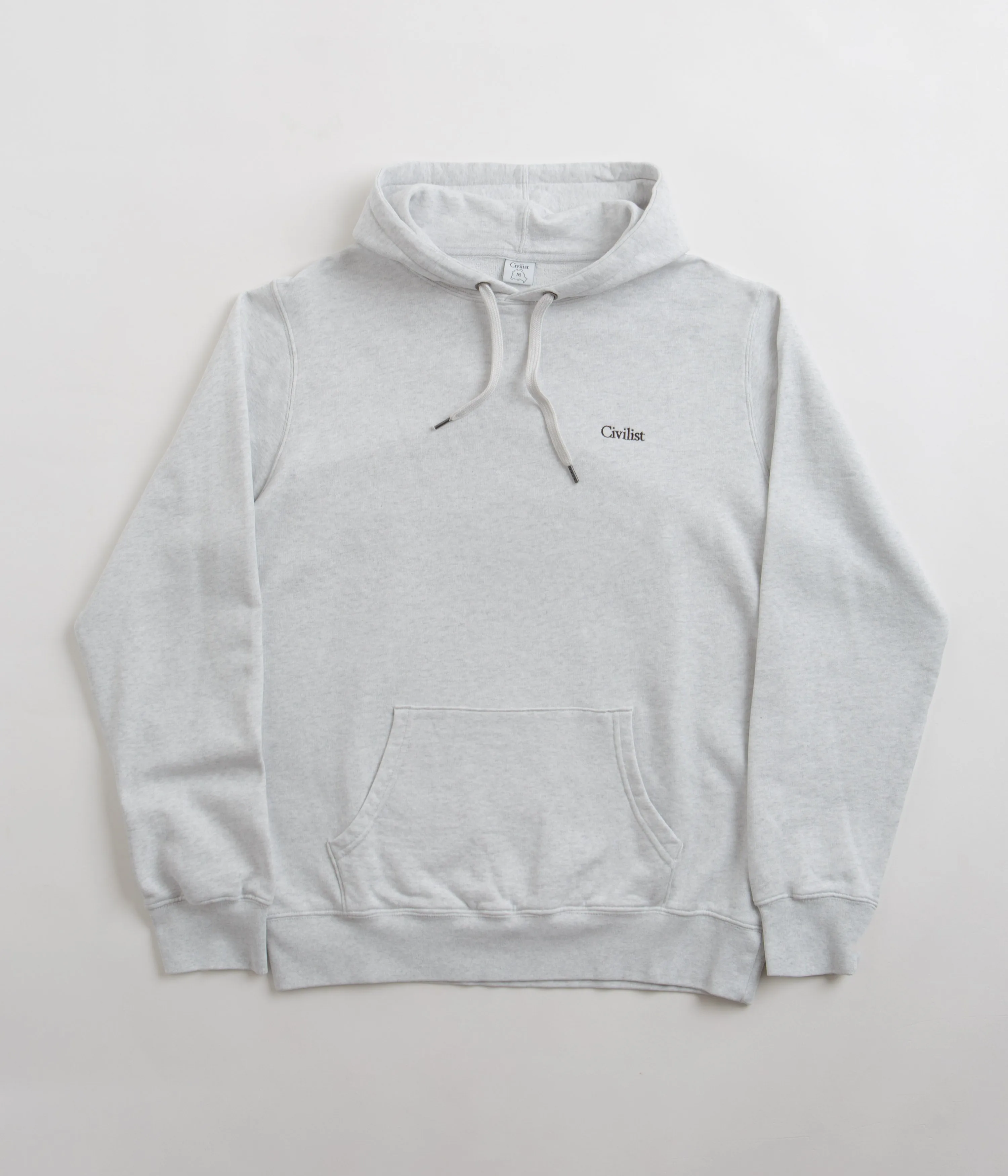 Civilist Mini Logo Hoodie - Light Heather Grey