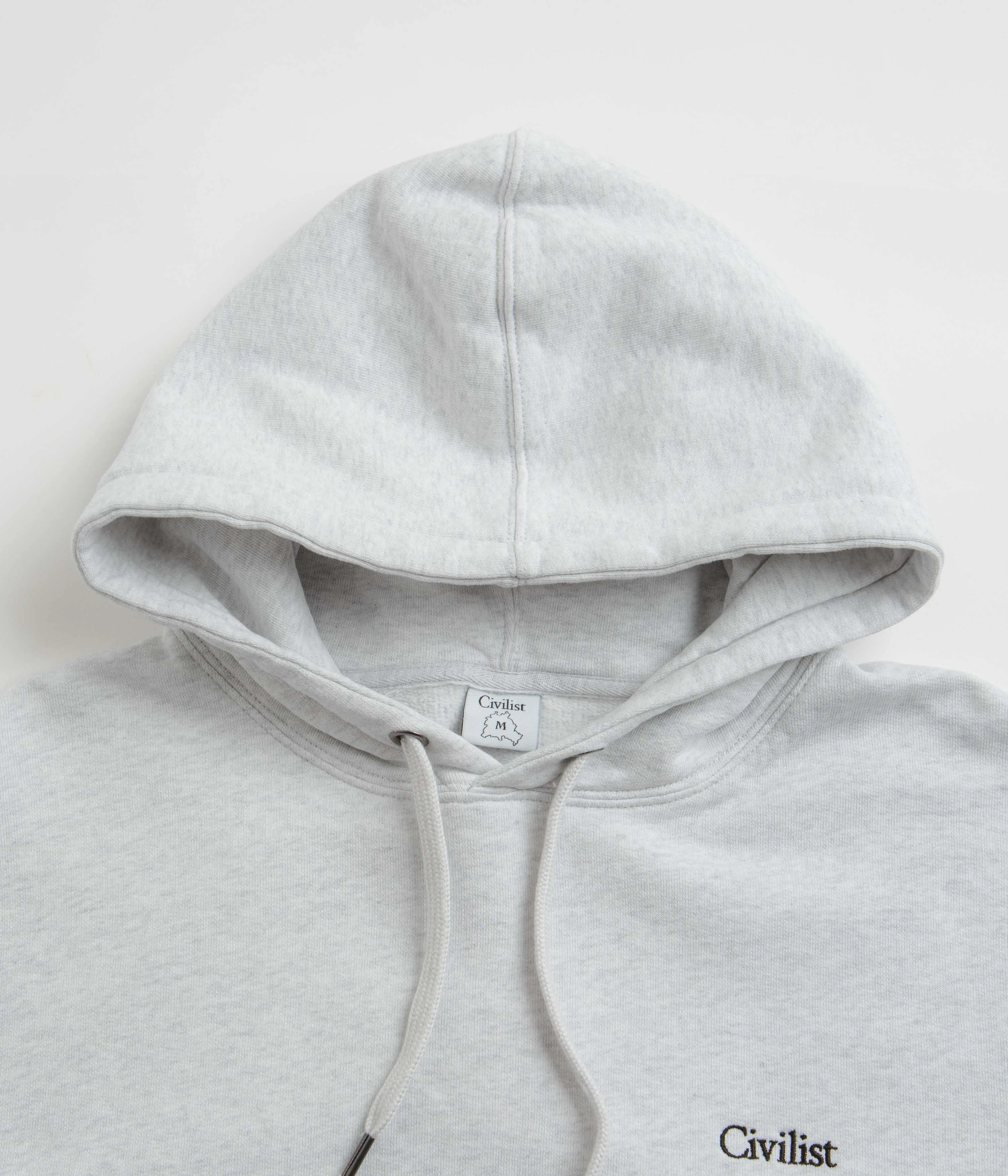 Civilist Mini Logo Hoodie - Light Heather Grey