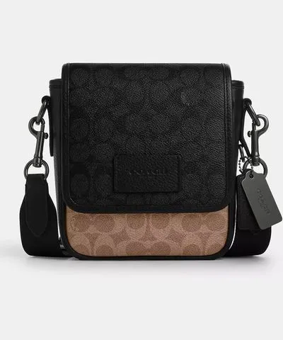 Coach Lucas Crossbody Bag In Blocked Signature Canvas