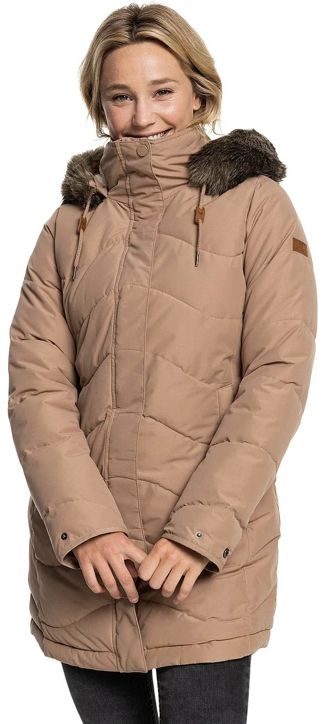 coat Roxy Ellie - CMA0/Woodsmoke - women´s