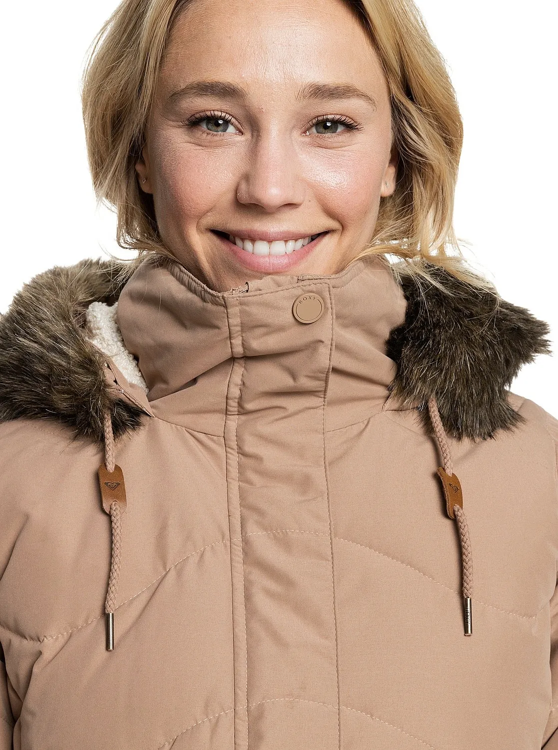 coat Roxy Ellie - CMA0/Woodsmoke - women´s