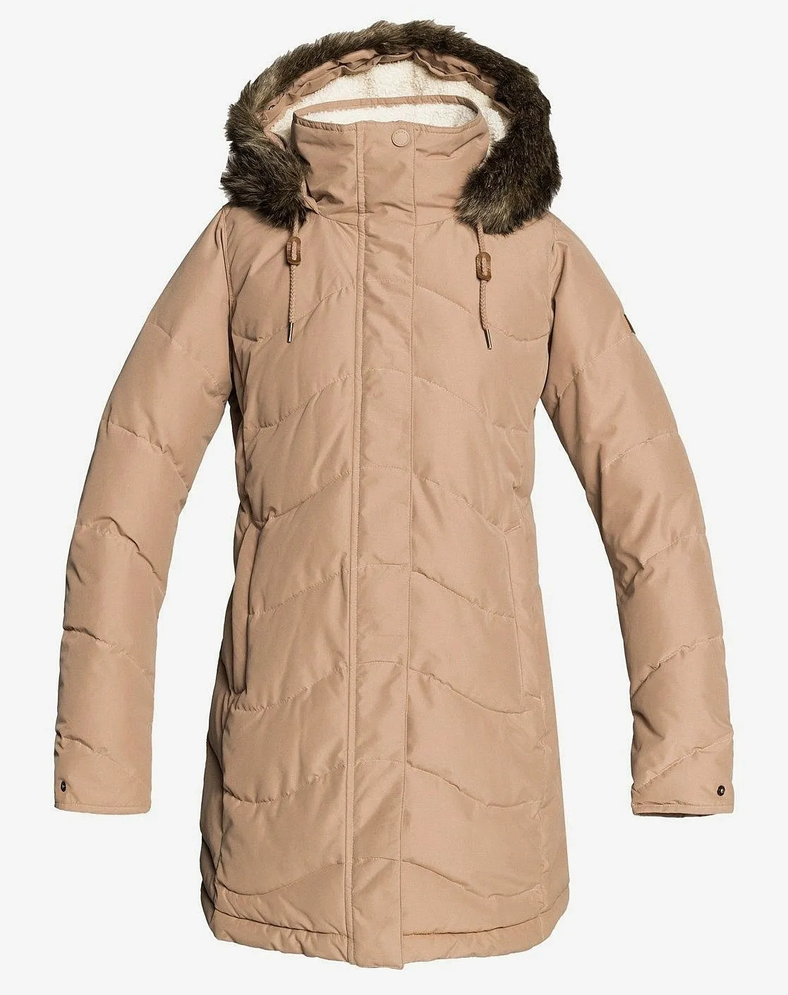 coat Roxy Ellie - CMA0/Woodsmoke - women´s