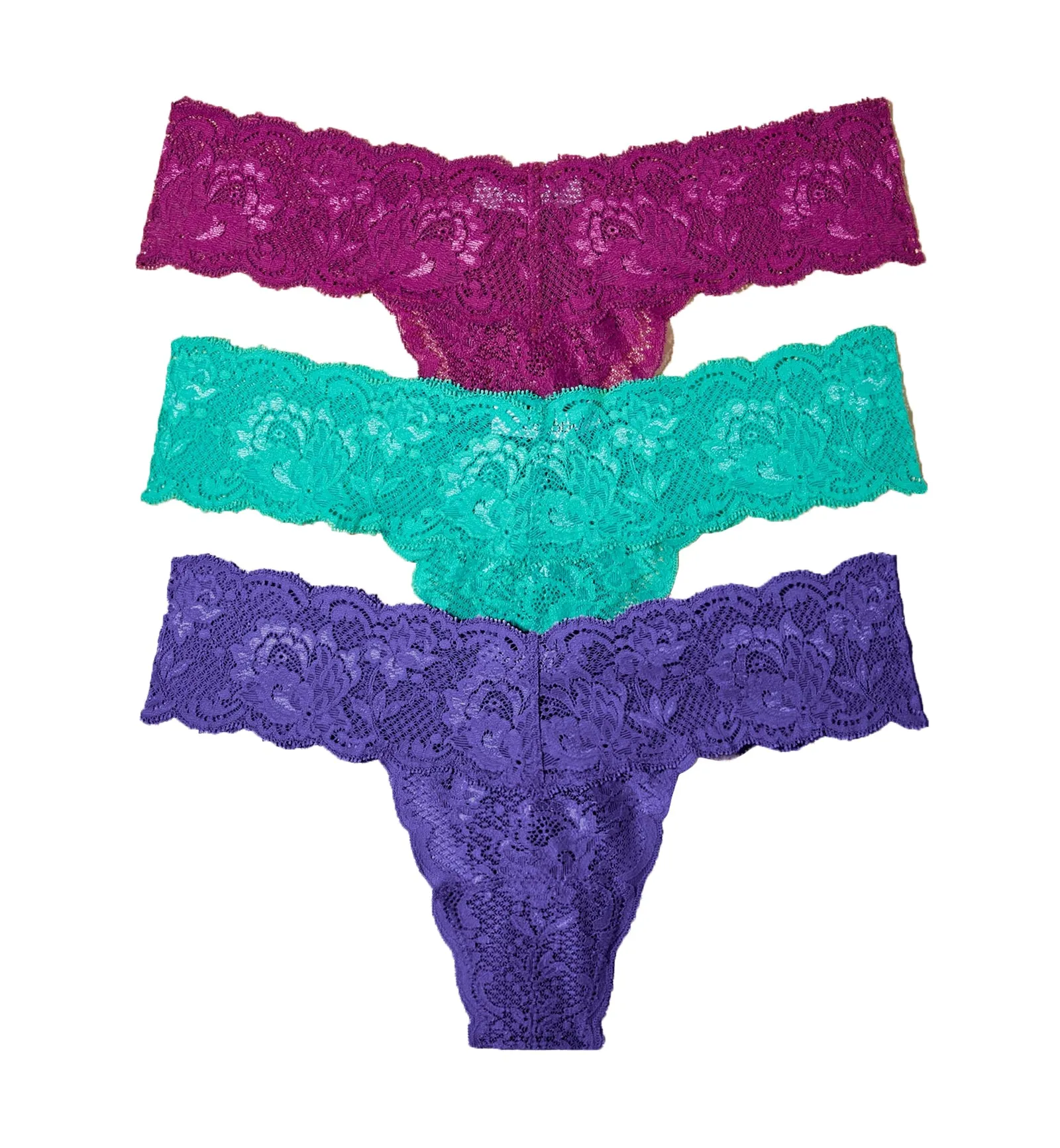 Cosabella NSN 3 PACK Cutie Low Rise Thongs (NSNPK0321) - Violett/Swiss Beet/Addy Green