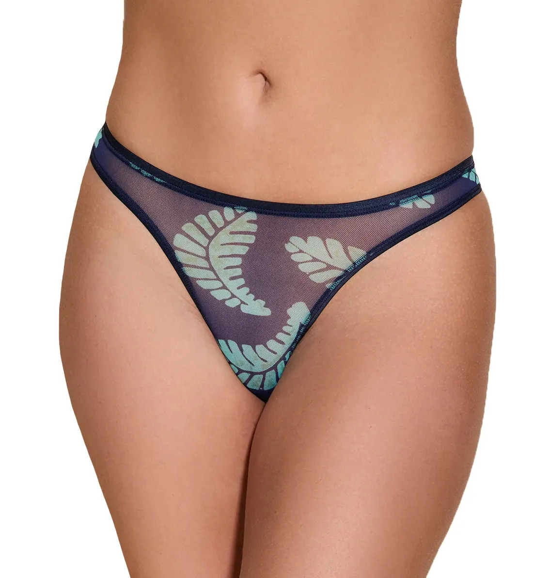 Cosabella Soire Confidence Print Classic Thong (SOICP0322) - Leaf