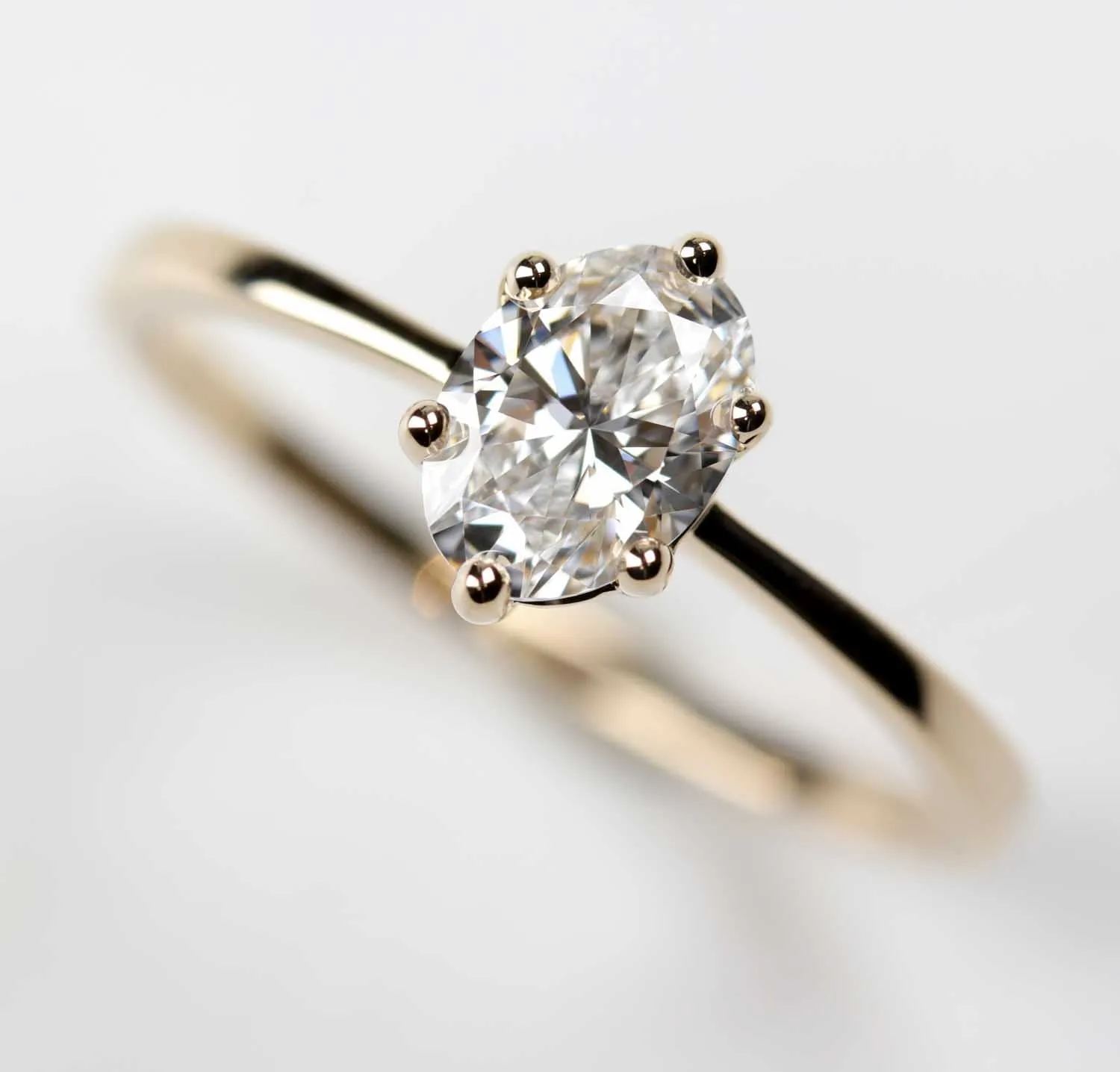 Custom 7x5mm Oval Six-Prong Solitaire