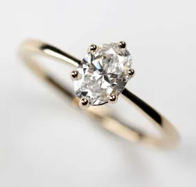 Custom 7x5mm Oval Six-Prong Solitaire