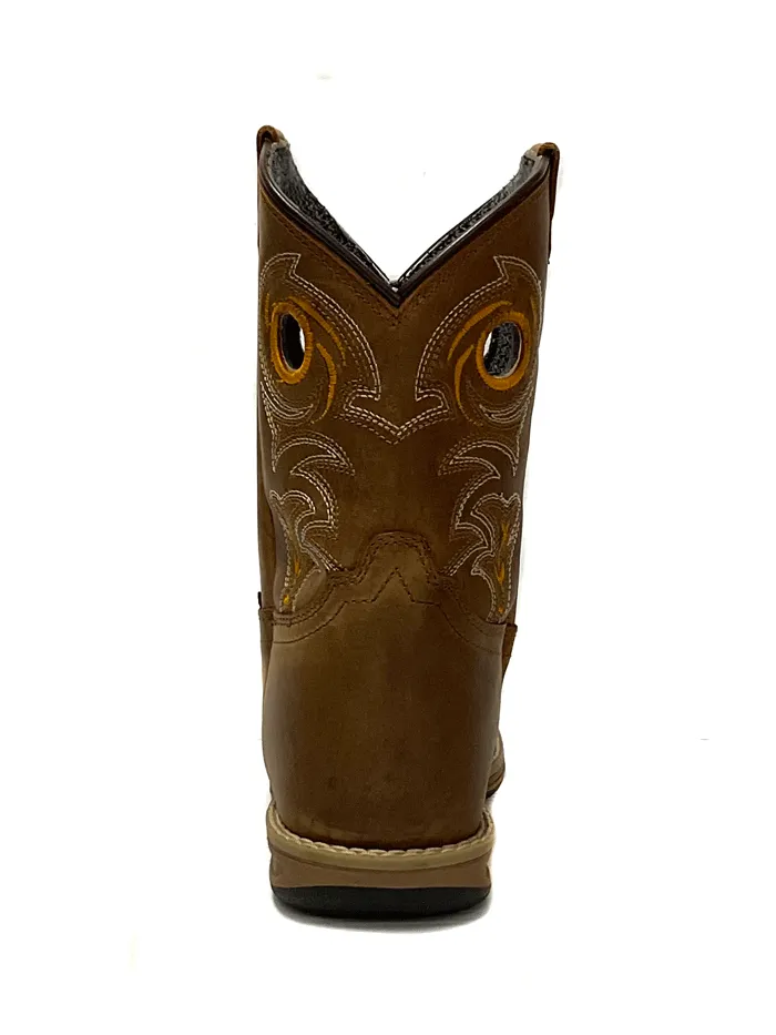 Dan Post DPC3964 Youth Storms Eye Jr Leather Boots Brown