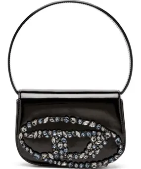 Diesel Iconic shoulder bag in mirror leather