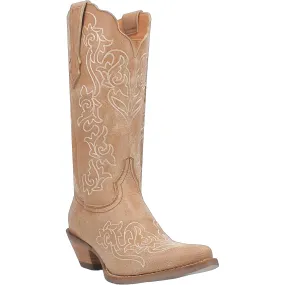 Dingo Womens Flirty N Fun Camel Leather Cowboy Boots