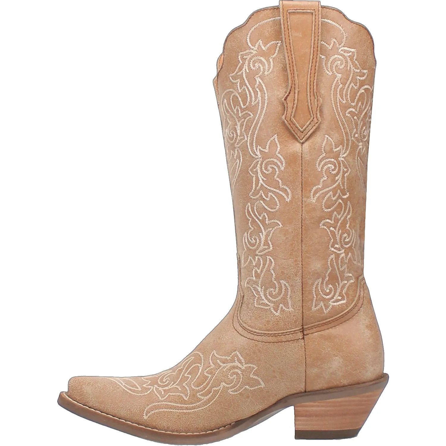 Dingo Womens Flirty N Fun Camel Leather Cowboy Boots