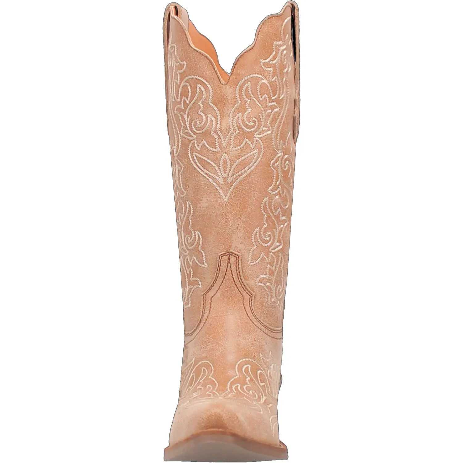 Dingo Womens Flirty N Fun Camel Leather Cowboy Boots