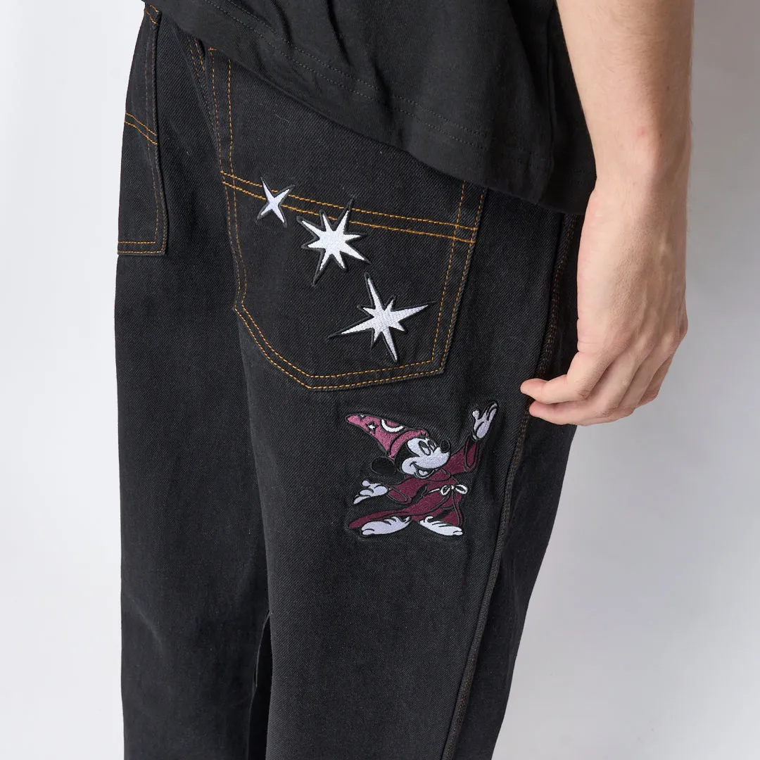 Disney x Butter Goods - Fantasia Baggy Denim Jeans (Washed Black)