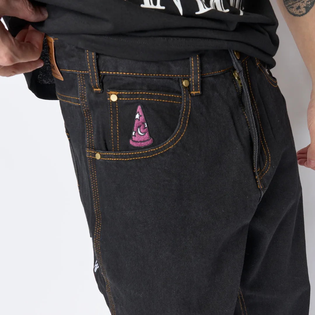 Disney x Butter Goods - Fantasia Baggy Denim Jeans (Washed Black)