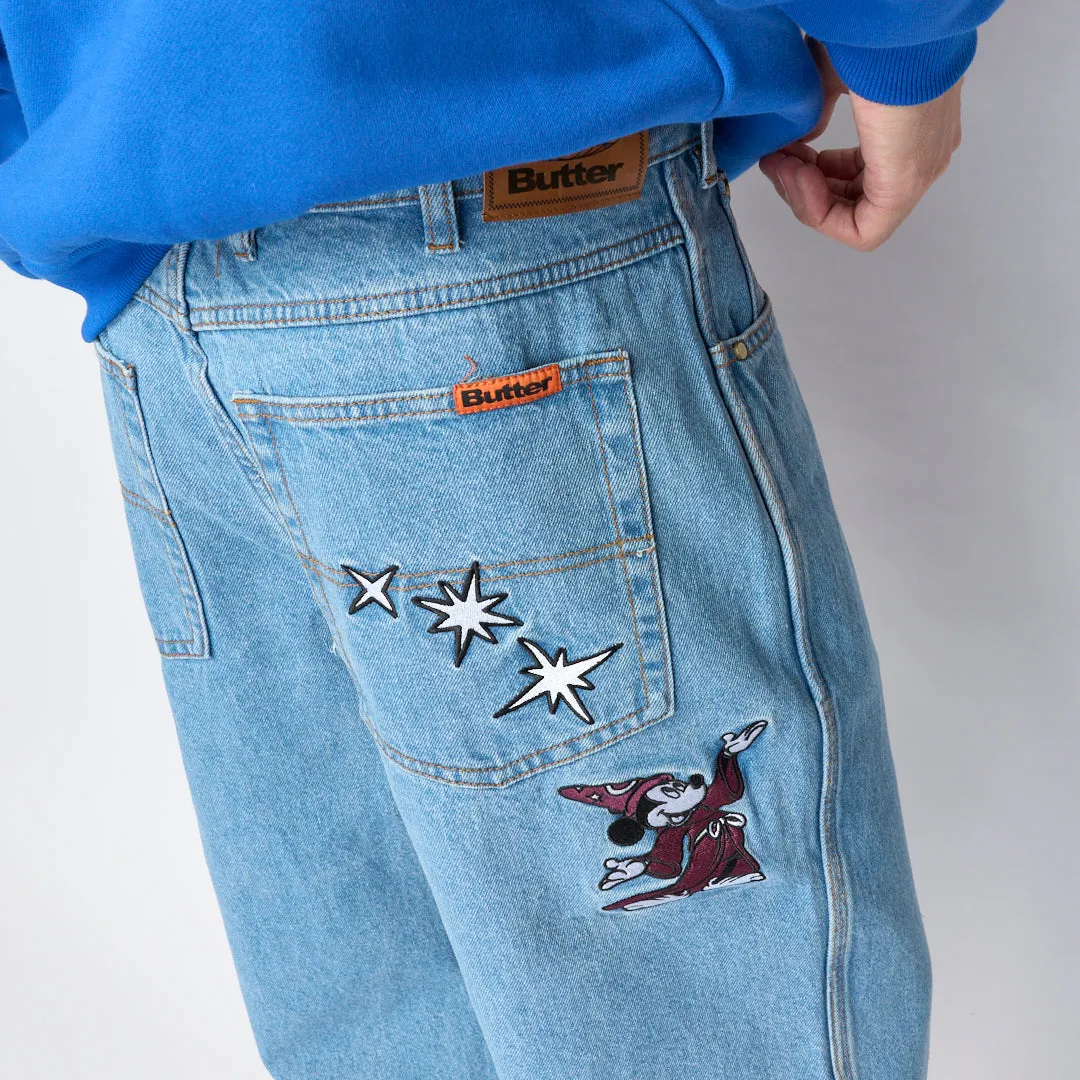 Disney x Butter Goods - Fantasia Baggy Denim Jeans (Washed Indigo)