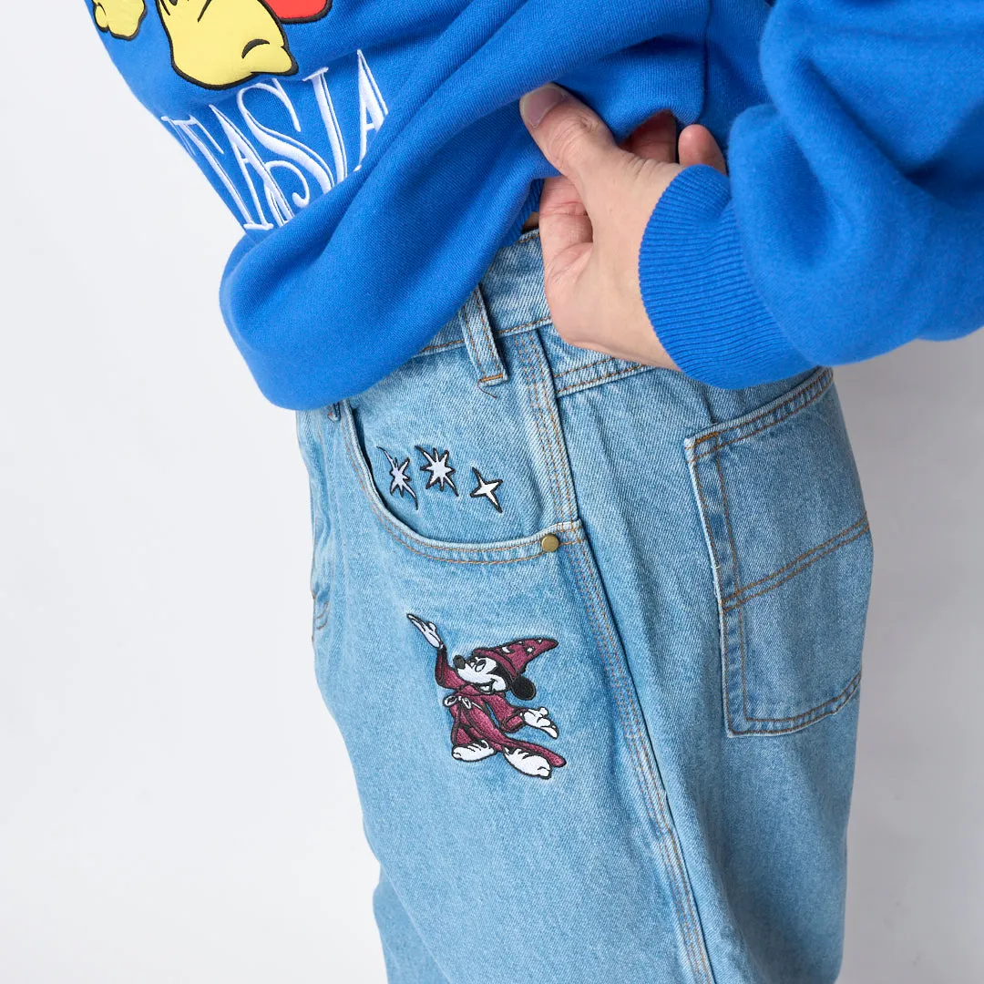 Disney x Butter Goods - Fantasia Baggy Denim Jeans (Washed Indigo)