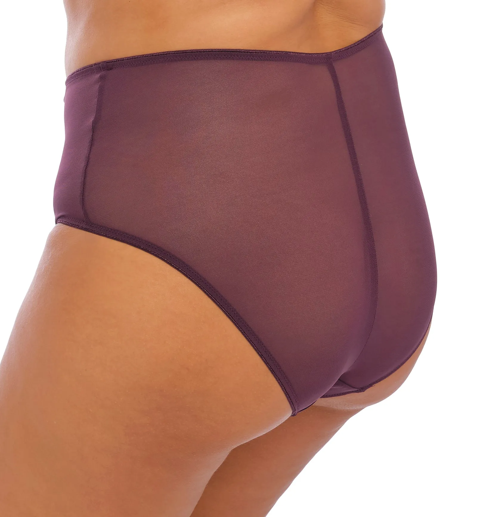 Elomi Matilda Matching Full Panty Brief (8906) - Wine Diamond