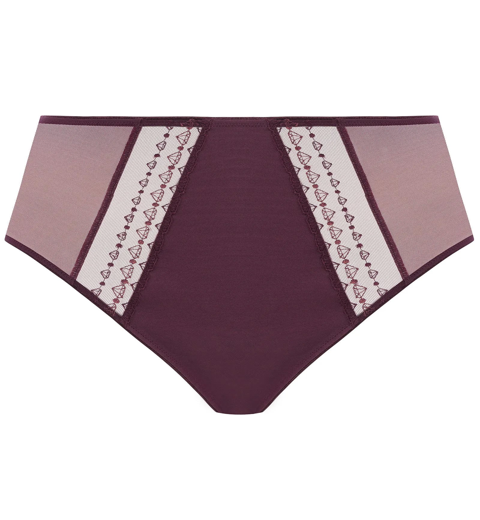 Elomi Matilda Matching Full Panty Brief (8906) - Wine Diamond