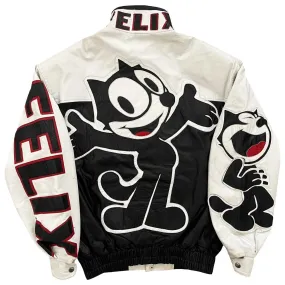 Felix The Cat Leather Bomber Jacket