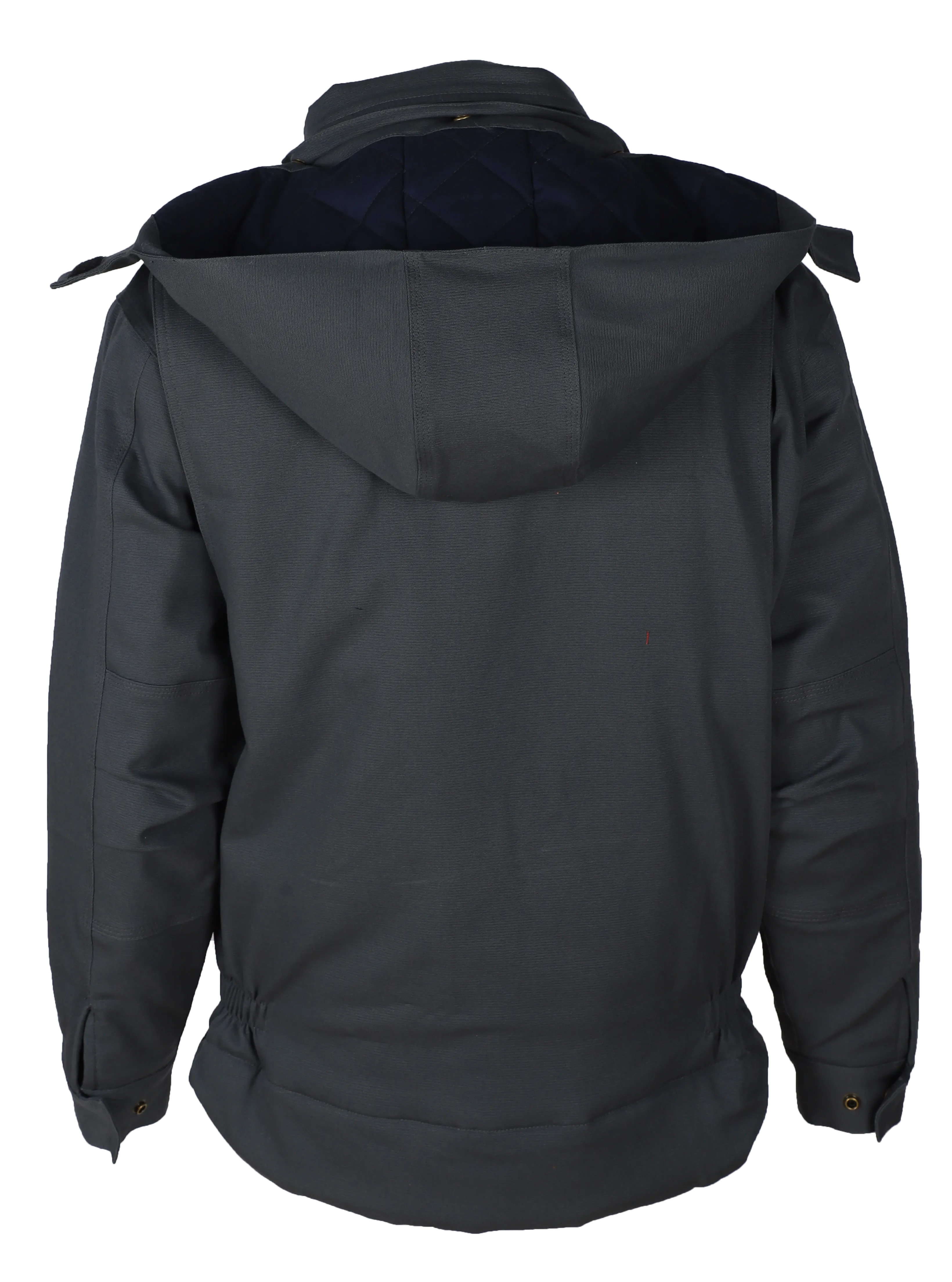 Forge Fr Men's Insulated Duck Hooded Jacket With Hood Stretch Comfort Flex Fabric