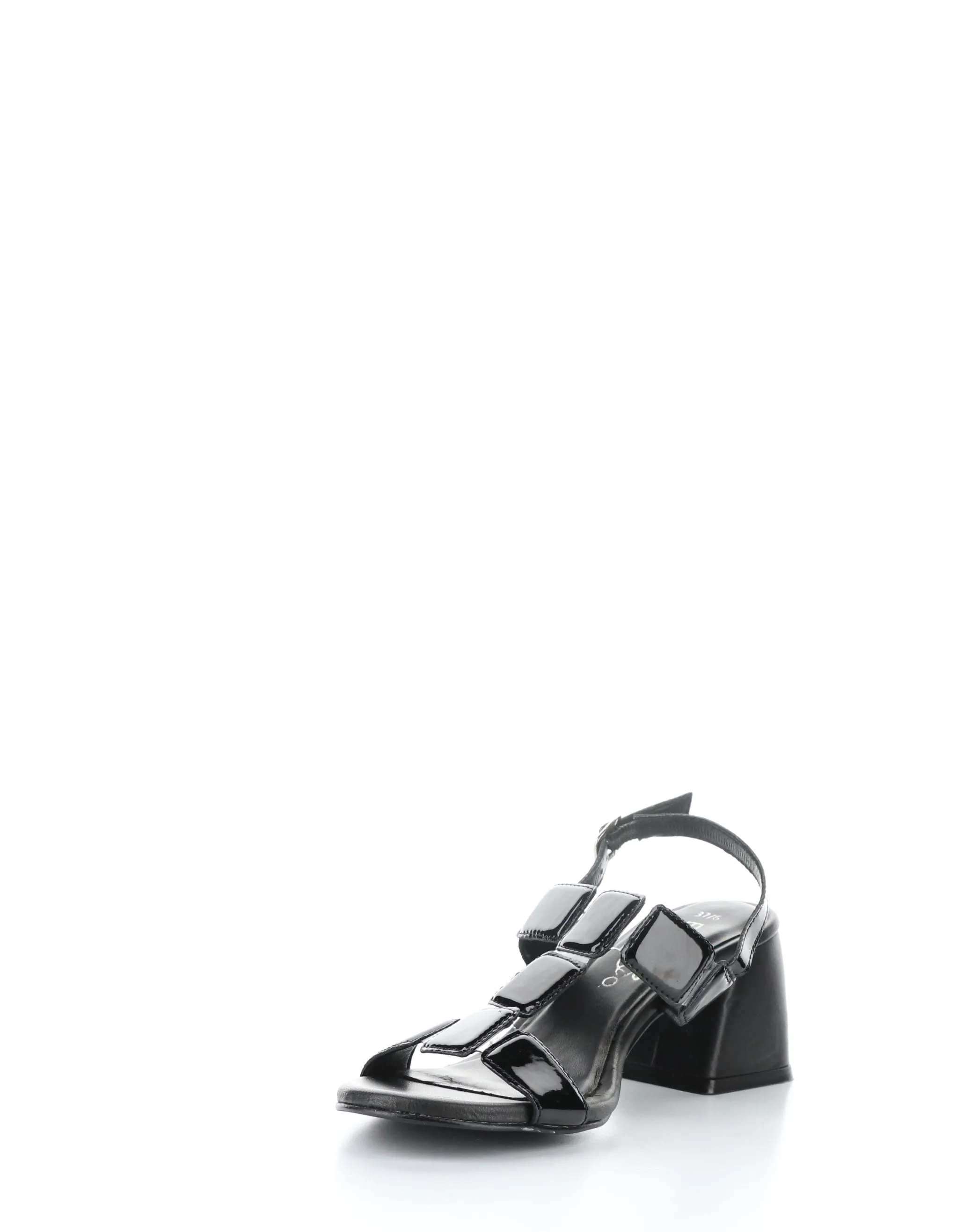 GLOW BLACK Buckle Sandals