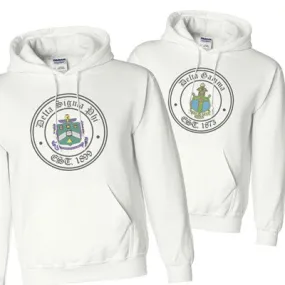 Greek Printed Crest Stamp Hoodie - G185 - SUB