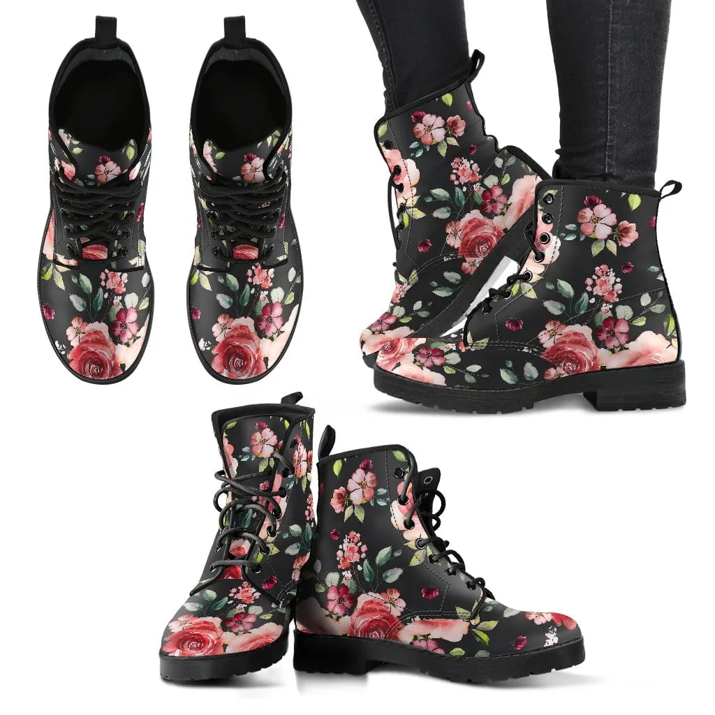 Handcrafted Boots Flowers Boots