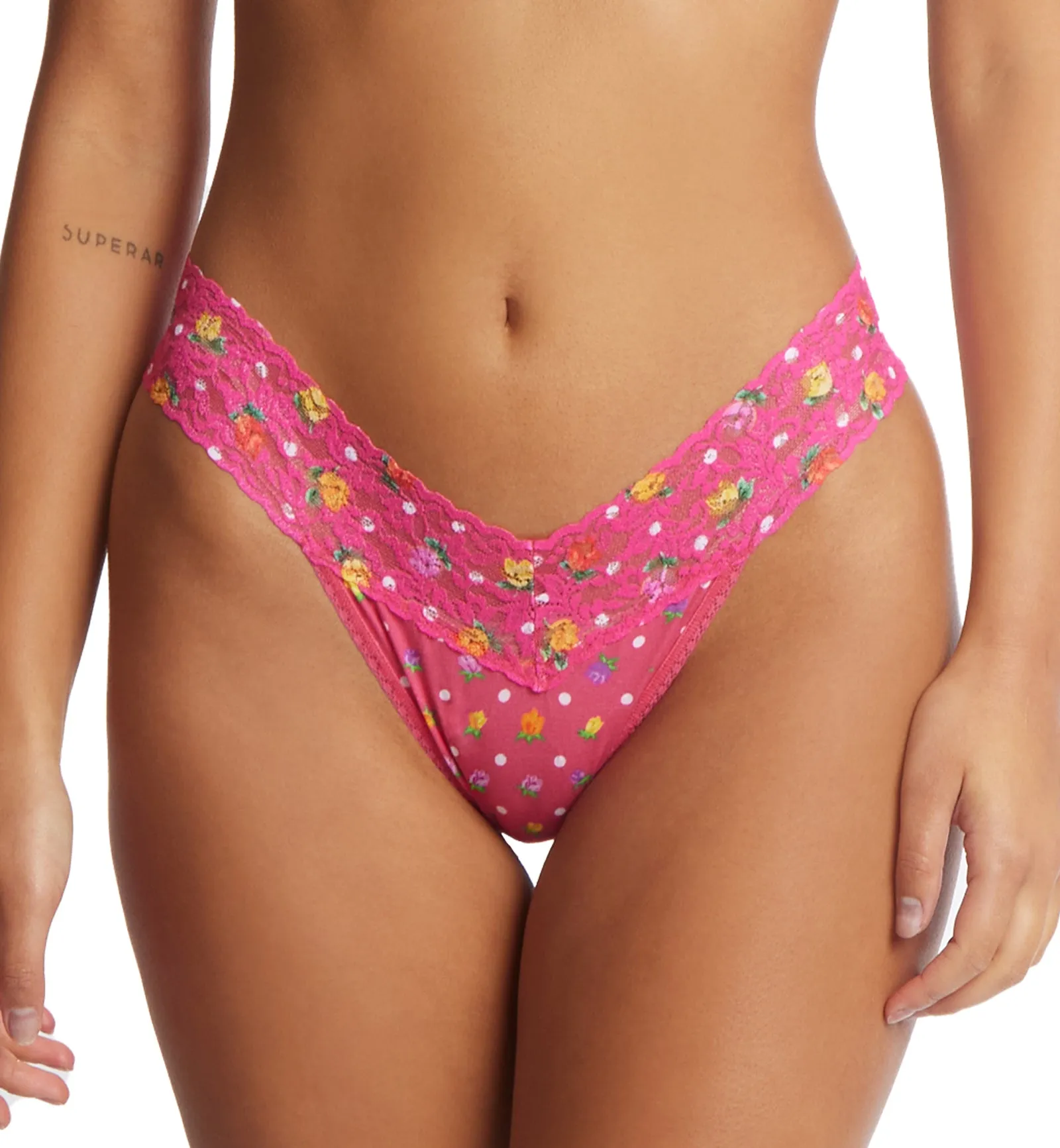 Hanky Panky Printed Organic Cotton Original Rise Thong (PR891801) - Heidi