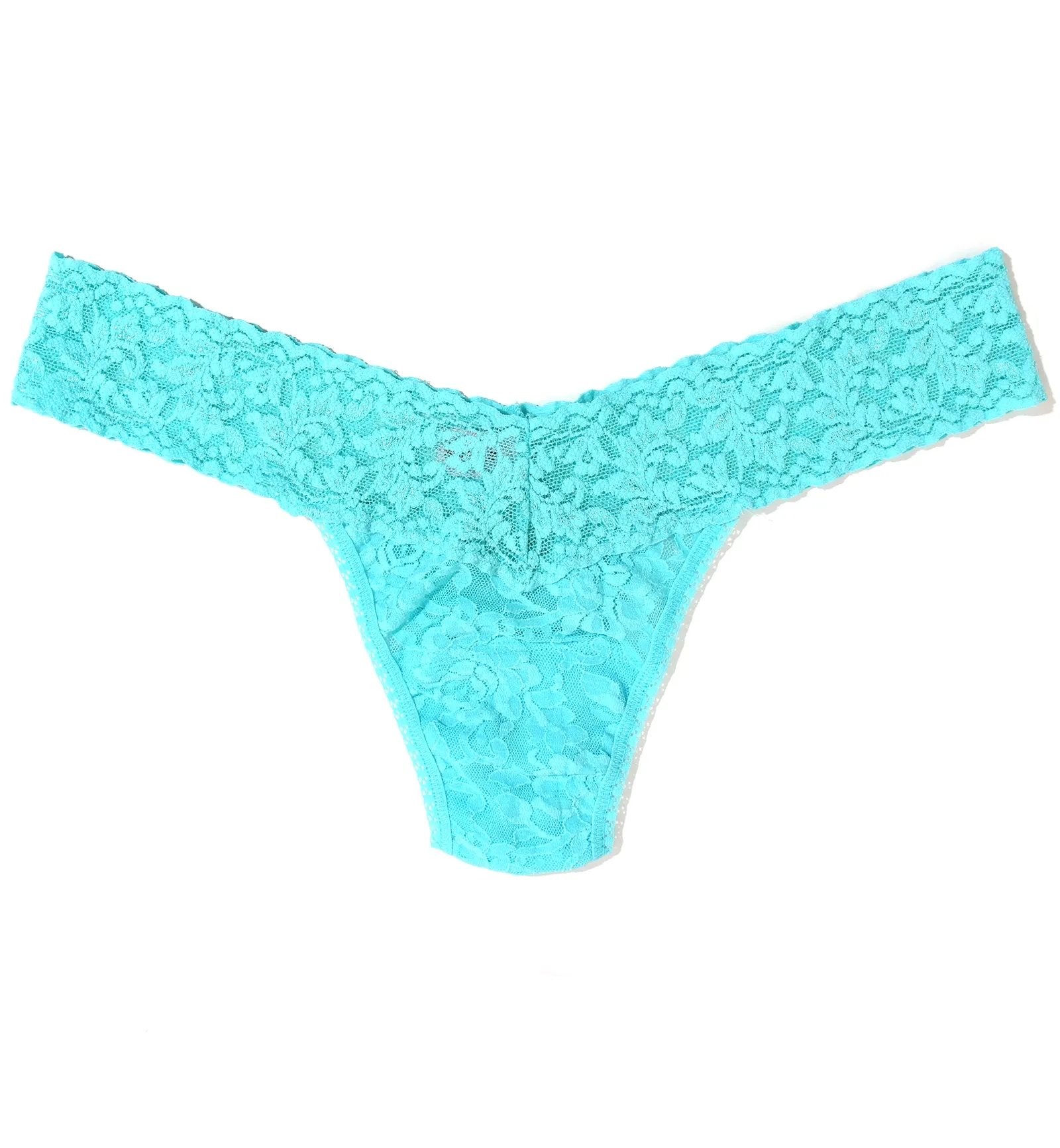 Hanky Panky Signature Lace Low Rise Thong (4911P) - Aquatic Blue