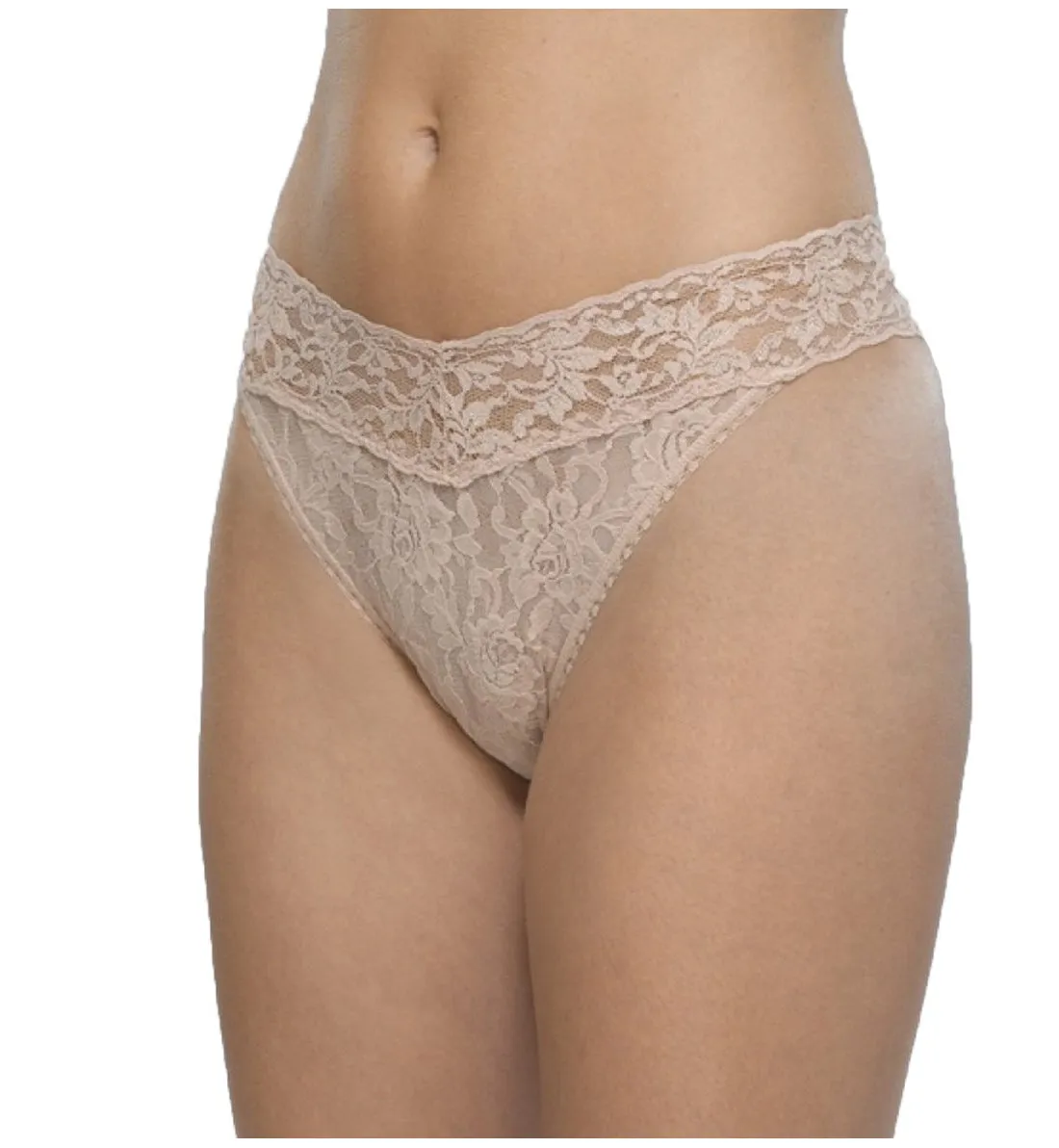 Hanky Panky Signature Lace Original Rise Thong (4811P) - Chai