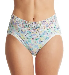 Hanky Panky Supima Cotton Printed French Brief with Lace (PR892461) - Wishful Thinking